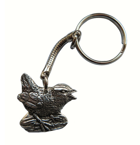 Porte clés étain - wren,
