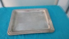 PLATEAU RECTANGULAIRE ARGENTE ART DE LA TABLE ARGENTERIE VINTAGE SERVICE 30 CM