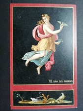 Hours of the Day VI Hour Series Women Postcard with Bat Slip ZD274