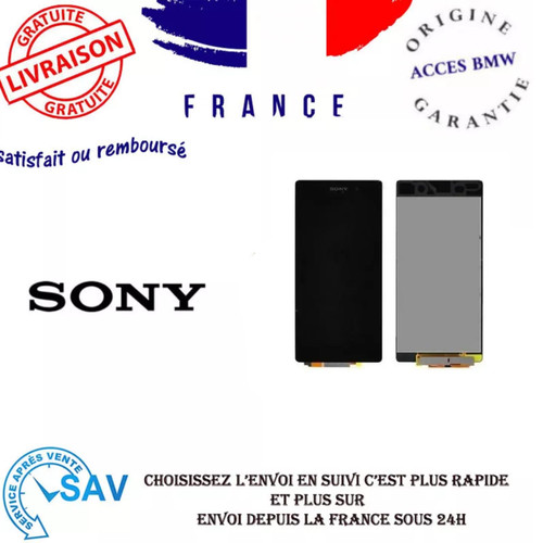 Ecran lcd noir - noir, châssis