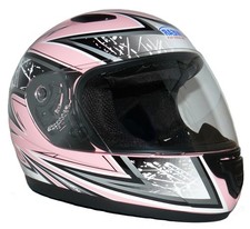 Enfants Casque de moto rose