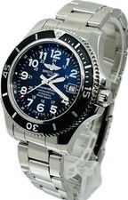 Breitling Superocean II 42 A17365 Black Auto Mens Watch Excellent A3251