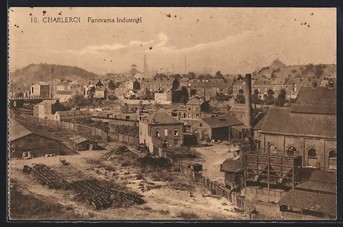 Cpa charleroi vue générale - vue,