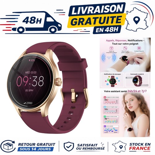 Montre connectée femme - montre, 1.57"