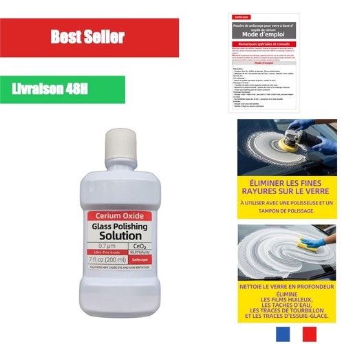 Solution polissage verre oxyde