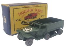 Vintage Matchbox Series 49 Army Half Track MarkIII 3 Diecast Model Boxed GPW