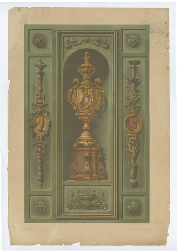 Lithographie originale urne - lithographie,