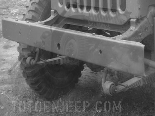 Bumper a1117 jeep ford gpw - jeep,