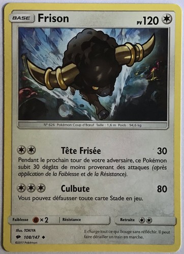 Carte pokémon frison - carte, ombres