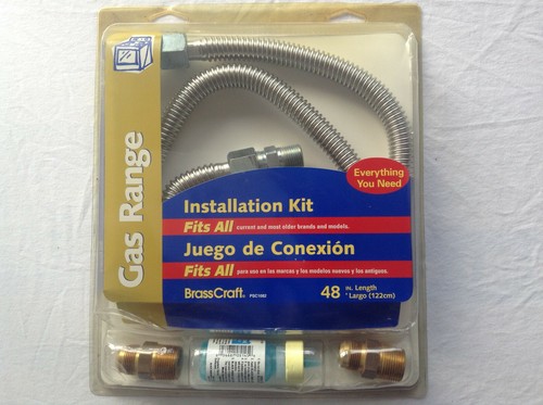 Gas range installation kit - installation,