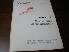 FIAT RARE REPAIR MANUAL FIAT X1\9 1973 - IN EXCELLENT CONDITION COMPLETE