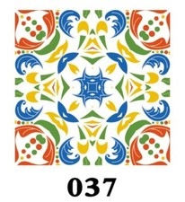 5 STICKERS AUTOCOLLANT MOSAIQUE CARREAU CARRELAGE ANCIEN MUR SOL 12x12cm 6