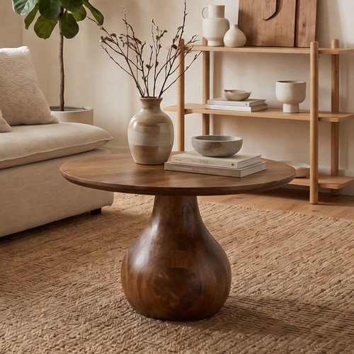 Table basse bois massif - table,
