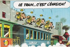 autocollant Lucky Luke Daltons railtour train TTBE