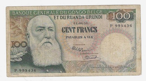Billet congo belge - billet,