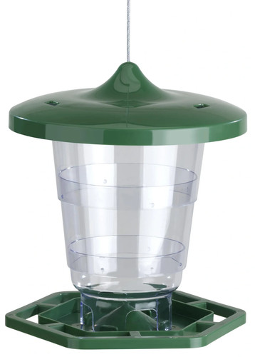 Mangeoire silo oiseaux vert - mangeoire,