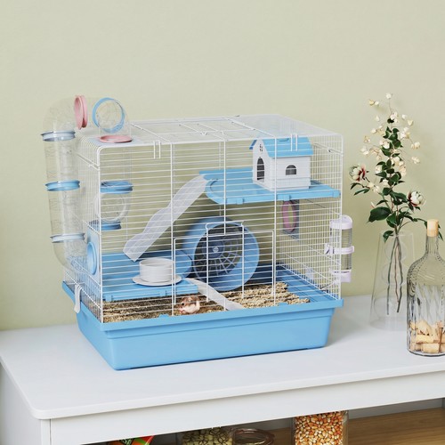 Pawhut hamster cage tier - cage,, 3-tier