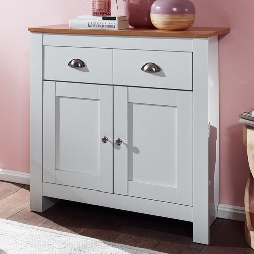 Finebuy blanc chêne - blanc, /