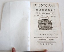 RARE! CINNA TRAGEDIE de PIERRE