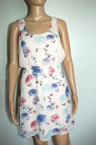 Robe été rose clair - , floral