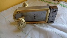  SERRURE ACIER ET BRONZE  +