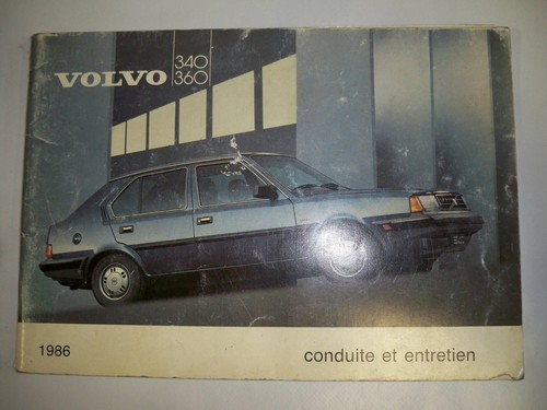Volvo 340 360 notice - 360, (1986)