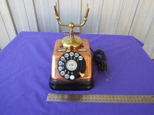 KTAS Brass Copper Rotary Dial Phone Not Working Parts Vintage