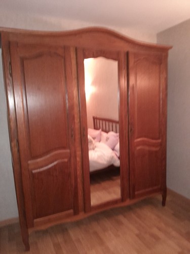 Armoire portes avec miroir - armoire,
