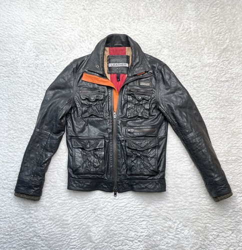 Superdry veste cuir - veste,