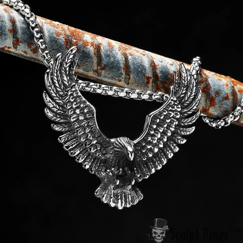 Collier pendentif acier - en,