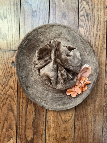 Chapeau ancien velours - chapeau, en