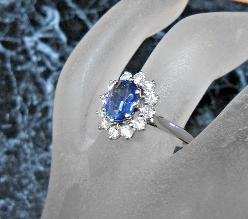 Superbe bague k sertie - or, 18