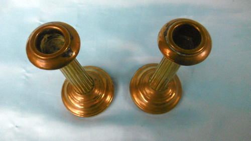 Paire anciens bougeoirs - paire,
