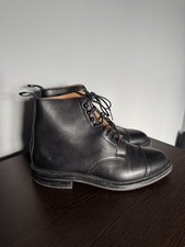 Crockett & Jones Coniston Tan Scotch Grain High Derby shoes 9