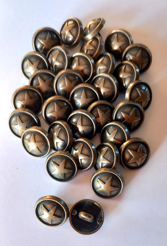 Lot boutons etoile en - 30,