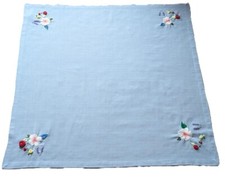 Nappe carrée en Coton bleu