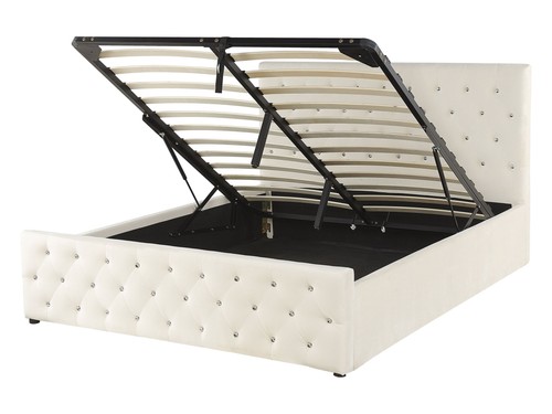 Beliani lit double avec - double,