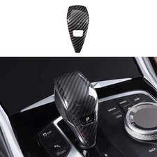 Carbon Fiber Console Gear Shift Knob Cover Trim For BMW X3 X4 X3M X4M 2022-2024