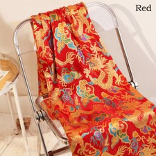 Tissu En Brocart Brodé De Dragon Chinois Pour Robe Qipao Satin Oriental