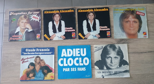 Vinyles claude françois lot - vinyles,