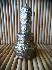 pied de lampe bronze ou laiton fondu non signé curiosité design Art brutaliste