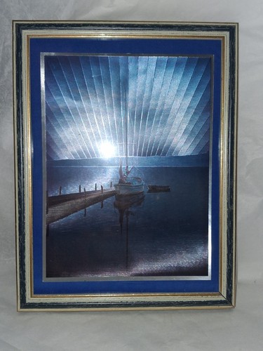 Petit tableau vintage bateau