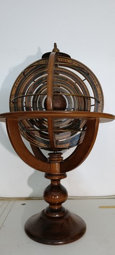 Antique wooden planetarium - wooden,