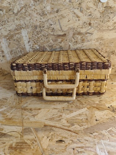 Valise vintage osier - valise,