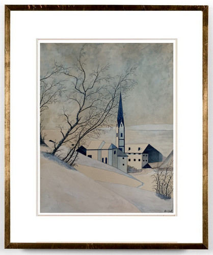 Ancienne belle aquarelle - belle,