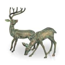 Aluminum Garden Deer Pair-22''
