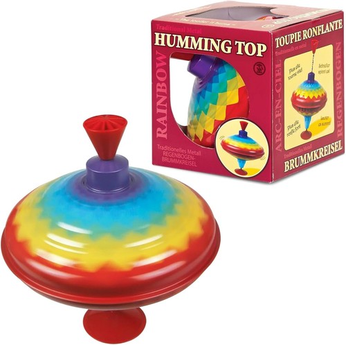 Toupie métal multicolore - toupie,