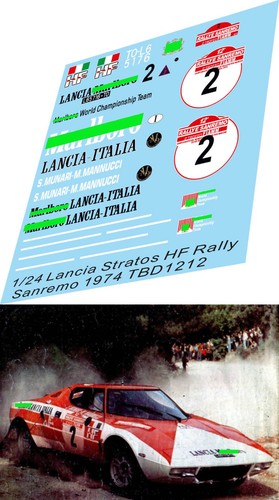 Decals for lancia - for, stratos