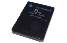 Genuine Black Playstation 2 PS2 8MB Memory Card Sony Original - Formatted