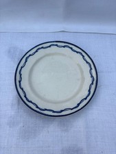 Assiette ancienne en faïence – décor bleu – XIXᵉ / début XXᵉ –